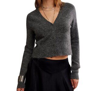 Free People School Girl Cropped Cardigan